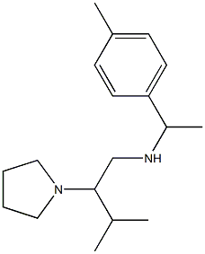 [3-methyl-2-(pyrrolidin-1-yl)butyl][1-(4-methylphenyl)ethyl]amine Structure