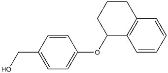 [4-(1,2,3,4-tetrahydronaphthalen-1-yloxy)phenyl]methanol 结构式