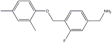 [4-(2,4-dimethylphenoxymethyl)-3-fluorophenyl]methanamine