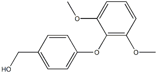 [4-(2,6-dimethoxyphenoxy)phenyl]methanol,,结构式