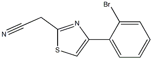 [4-(2-bromophenyl)-1,3-thiazol-2-yl]acetonitrile,,结构式