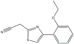 [4-(2-ethoxyphenyl)-1,3-thiazol-2-yl]acetonitrile,,结构式