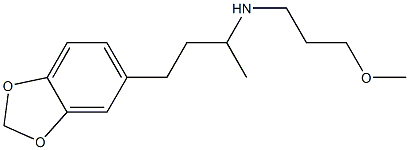 [4-(2H-1,3-benzodioxol-5-yl)butan-2-yl](3-methoxypropyl)amine 结构式