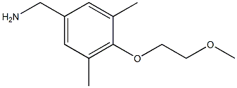 [4-(2-methoxyethoxy)-3,5-dimethylphenyl]methanamine 化学構造式