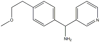 [4-(2-methoxyethyl)phenyl](pyridin-3-yl)methanamine 化学構造式