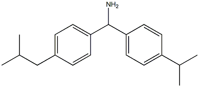 [4-(2-methylpropyl)phenyl][4-(propan-2-yl)phenyl]methanamine