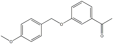 1-{3-[(4-methoxybenzyl)oxy]phenyl}ethanone Struktur