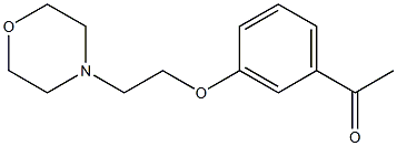 1-{3-[2-(morpholin-4-yl)ethoxy]phenyl}ethan-1-one Structure