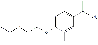 1-{3-fluoro-4-[2-(propan-2-yloxy)ethoxy]phenyl}ethan-1-amine Structure