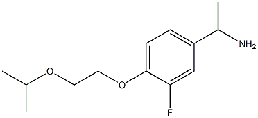 1-{3-fluoro-4-[2-(propan-2-yloxy)ethoxy]phenyl}ethan-1-amine,,结构式