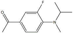 1-{3-fluoro-4-[methyl(propan-2-yl)amino]phenyl}ethan-1-one Structure