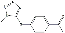 1-{4-[(1-methyl-1H-1,2,3,4-tetrazol-5-yl)sulfanyl]phenyl}ethan-1-one,,结构式