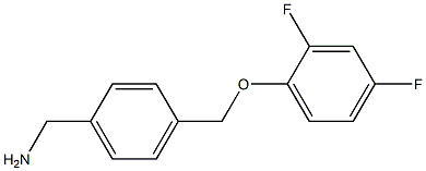  1-{4-[(2,4-difluorophenoxy)methyl]phenyl}methanamine