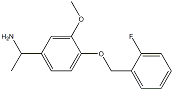 1-{4-[(2-fluorophenyl)methoxy]-3-methoxyphenyl}ethan-1-amine