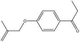 1-{4-[(2-methylprop-2-en-1-yl)oxy]phenyl}propan-1-one 化学構造式