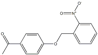 1-{4-[(2-nitrobenzyl)oxy]phenyl}ethanone,,结构式