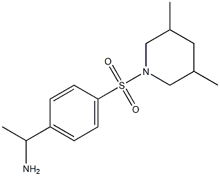 1-{4-[(3,5-dimethylpiperidine-1-)sulfonyl]phenyl}ethan-1-amine