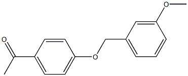 1-{4-[(3-methoxybenzyl)oxy]phenyl}ethanone 化学構造式