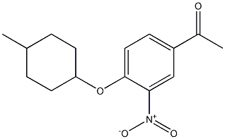 1-{4-[(4-methylcyclohexyl)oxy]-3-nitrophenyl}ethan-1-one
