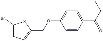 1-{4-[(5-bromothiophen-2-yl)methoxy]phenyl}propan-1-one Structure