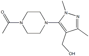 1-{4-[4-(hydroxymethyl)-1,3-dimethyl-1H-pyrazol-5-yl]piperazin-1-yl}ethan-1-one|