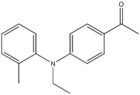 1-{4-[ethyl(2-methylphenyl)amino]phenyl}ethan-1-one Struktur