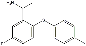 1-{5-fluoro-2-[(4-methylphenyl)sulfanyl]phenyl}ethan-1-amine