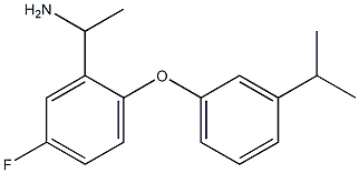 1-{5-fluoro-2-[3-(propan-2-yl)phenoxy]phenyl}ethan-1-amine