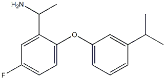 1-{5-fluoro-2-[3-(propan-2-yl)phenoxy]phenyl}ethan-1-amine Structure