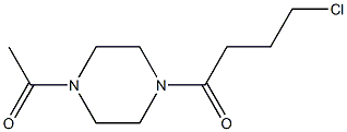 1-acetyl-4-(4-chlorobutanoyl)piperazine Structure