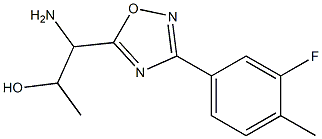 1-amino-1-[3-(3-fluoro-4-methylphenyl)-1,2,4-oxadiazol-5-yl]propan-2-ol Structure