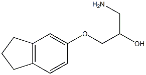 1-amino-3-(2,3-dihydro-1H-inden-5-yloxy)propan-2-ol Structure