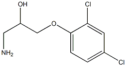 1-amino-3-(2,4-dichlorophenoxy)propan-2-ol Struktur