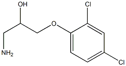 1-amino-3-(2,4-dichlorophenoxy)propan-2-ol,,结构式