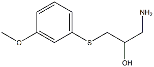 1-amino-3-[(3-methoxyphenyl)sulfanyl]propan-2-ol Structure