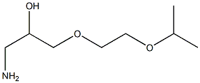 1-amino-3-[2-(propan-2-yloxy)ethoxy]propan-2-ol,,结构式