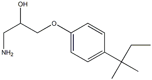 1-amino-3-[4-(1,1-dimethylpropyl)phenoxy]propan-2-ol