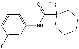 1-amino-N-(3-iodophenyl)cyclohexane-1-carboxamide 结构式