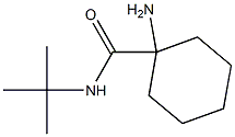 1-amino-N-(tert-butyl)cyclohexanecarboxamide,,结构式