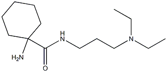 1-amino-N-[3-(diethylamino)propyl]cyclohexanecarboxamide Struktur