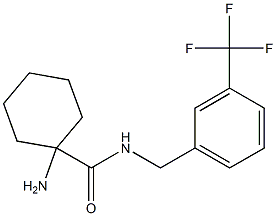 1-amino-N-{[3-(trifluoromethyl)phenyl]methyl}cyclohexane-1-carboxamide