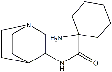 1-amino-N-1-azabicyclo[2.2.2]oct-3-ylcyclohexanecarboxamide Structure