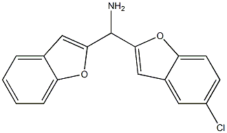 1-benzofuran-2-yl(5-chloro-1-benzofuran-2-yl)methanamine Structure