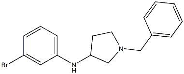 1-benzyl-N-(3-bromophenyl)pyrrolidin-3-amine Struktur