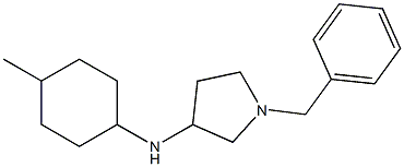 1-benzyl-N-(4-methylcyclohexyl)pyrrolidin-3-amine 化学構造式