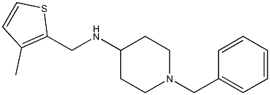 1-benzyl-N-[(3-methylthiophen-2-yl)methyl]piperidin-4-amine Structure