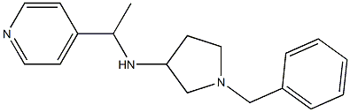 1-benzyl-N-[1-(pyridin-4-yl)ethyl]pyrrolidin-3-amine Structure