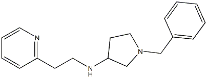 1-benzyl-N-[2-(pyridin-2-yl)ethyl]pyrrolidin-3-amine Struktur