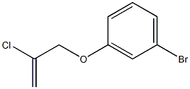 1-bromo-3-[(2-chloroprop-2-enyl)oxy]benzene Struktur