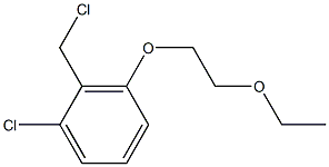 1-chloro-2-(chloromethyl)-3-(2-ethoxyethoxy)benzene 化学構造式